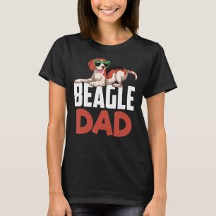 Manar Beagle Pappa Hundägare Pet Pappa Hund Sungla T Shirt