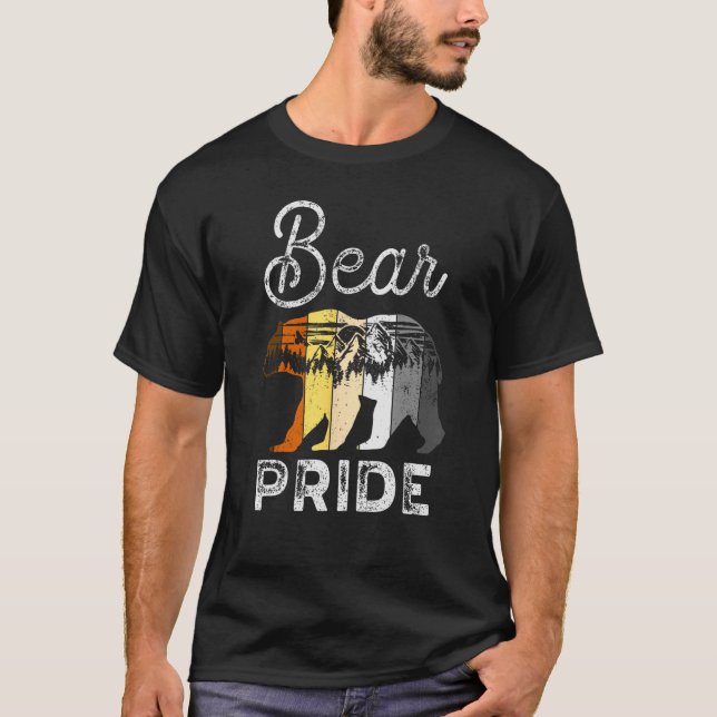 Manar Bear Community, Bear Flagga, Gay Bear Pride T Shirt (Framsida)