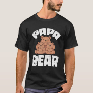 Manar Bear Family Pappa Pappa Bear Unge Pappa Anim T Shirt