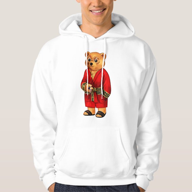 Manar Bear Nalle jul Gift Hoodie (Framsida)