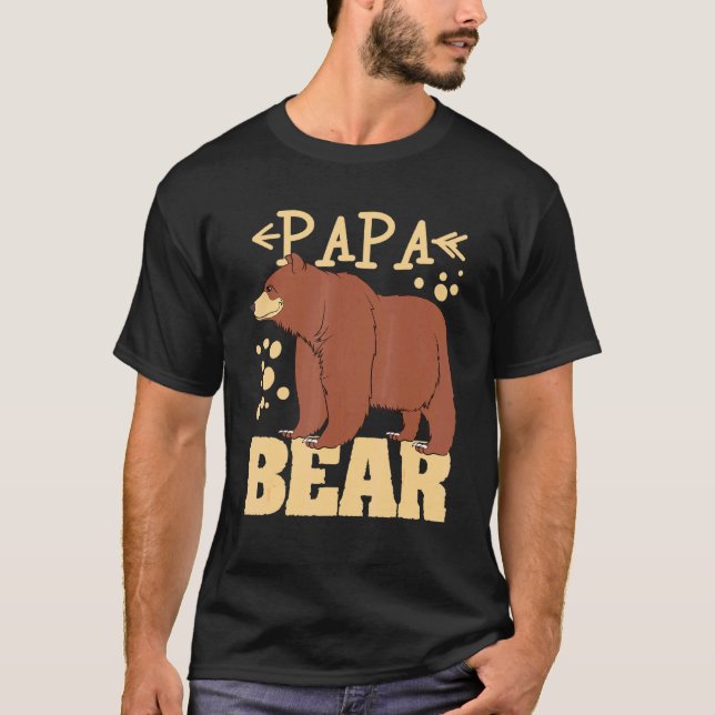 Manar Bear Pappa Bear T Shirt (Framsida)