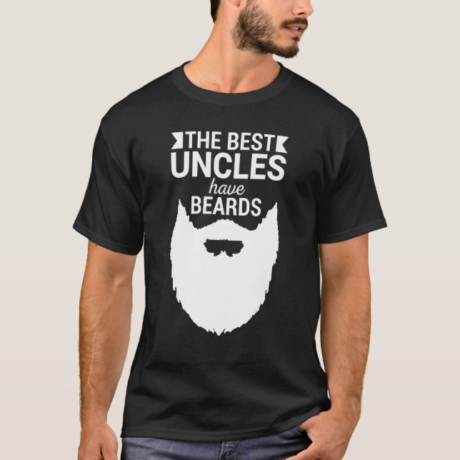 Manar Beard Beard Hipster Fullt Beard Say T Shirt (Framsida)
