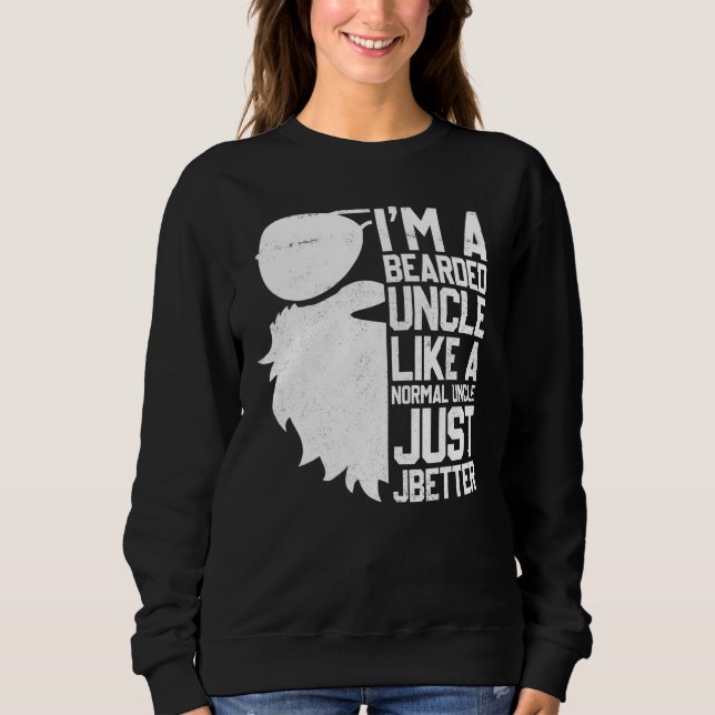 Manar Bearded farbror Beard Humor farbror T Shirt (Framsida)