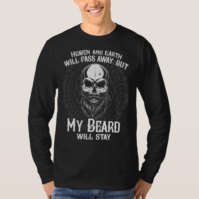 Manar Bearded Man Mitt skägg stannar T Shirt (Framsida)