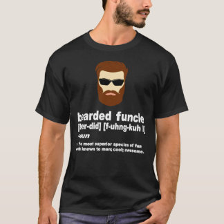 Manar Beared Funcle Shirt Funny Farbror Definition T