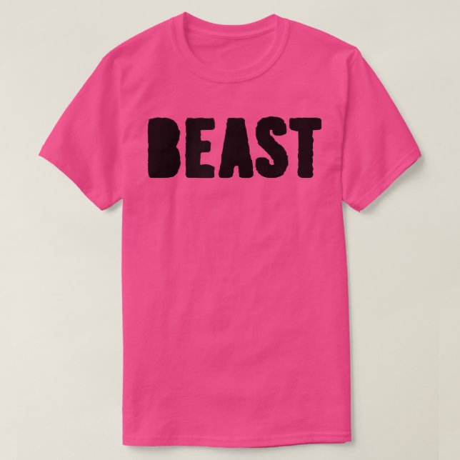 Manar BEAST Gym Fitness Workout Bodybuilding Motiv T Shirt (Design framsida)