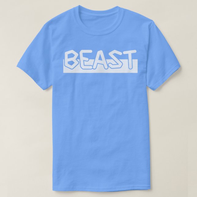 Manar BEAST Gym Fitness Workout Bodybuilding Motiv T Shirt (Design framsida)