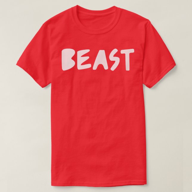 Manar BEAST Gym Fitness Workout Bodybuilding Motiv T Shirt (Design framsida)