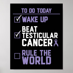 Manar Beat Testicular Cancer Rule of World Poster