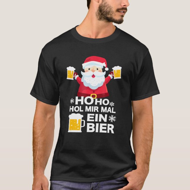 Manar Beer Advent Calendar Jultomten Beer Mugg Bee T Shirt (Framsida)