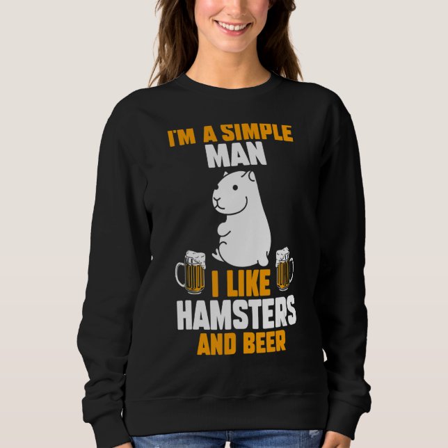 Manar Beer Hamster T Shirt (Framsida)