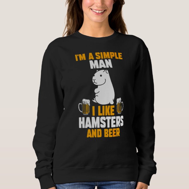 Manar Beer Hamster T Shirt (Framsida)