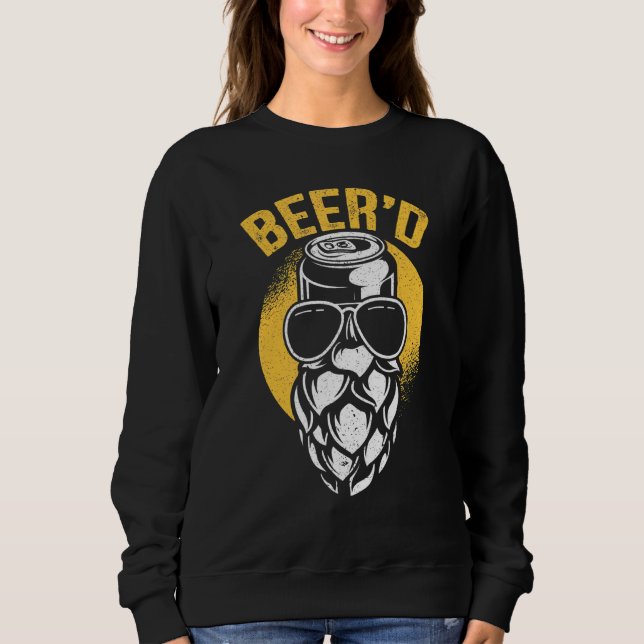 Manar Beerd Beard Beer Drinker Alkoholkonserverat  T Shirt (Framsida)