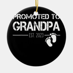 Manar befordrad till Grandpa 2023 snart till Julgransprydnad Keramik