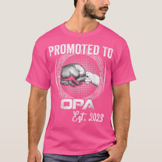 Manar befordrad till Opa Est 2023 Lustigt Gravid A T Shirt