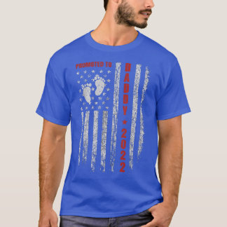 Manar befordrad till pappa 2022 American Flagga Ne T Shirt