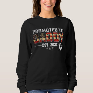 Manar befordrad till pappa 2023 American Flagga Ne T Shirt
