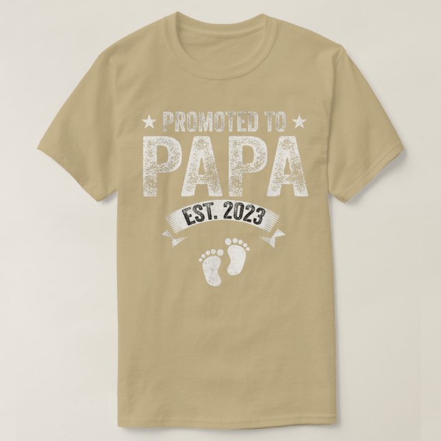 Manar befordrad till Pappa Est 2023 T Shirt (Design framsida)