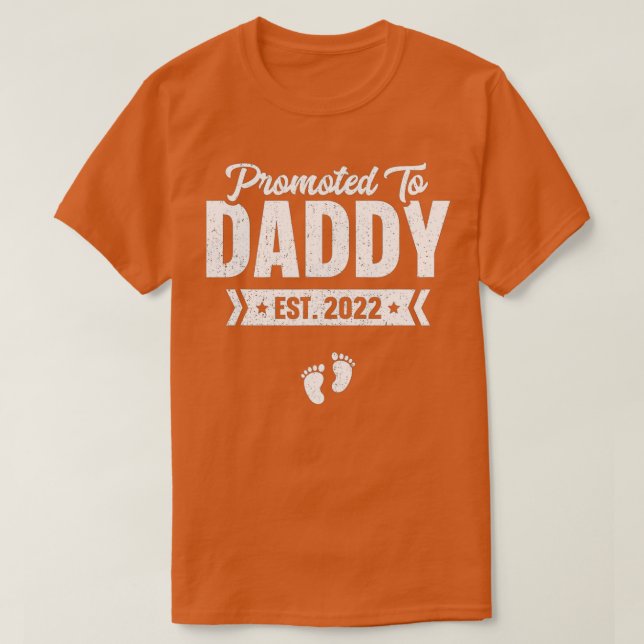 Manar befordrad till pappa Est T Shirt (Design framsida)