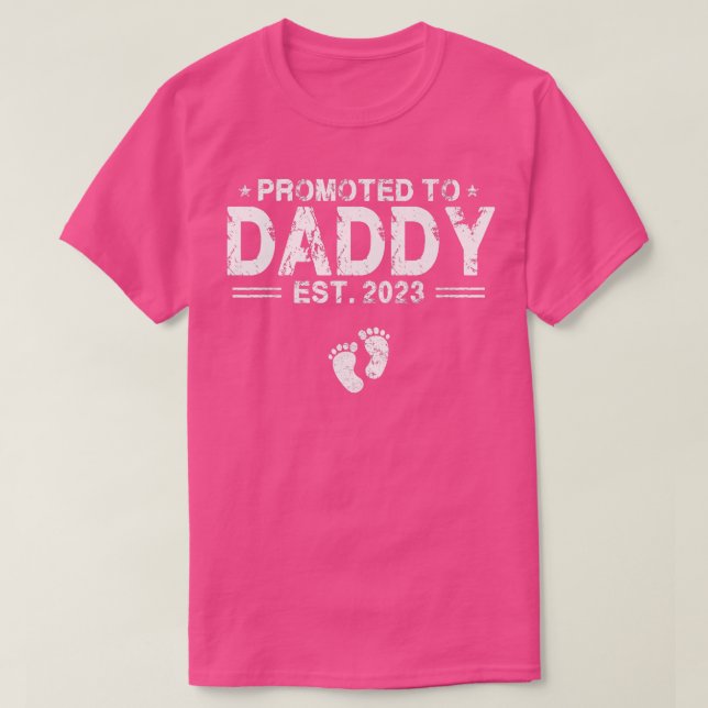 Manar befordrad till pappa Est T Shirt (Design framsida)