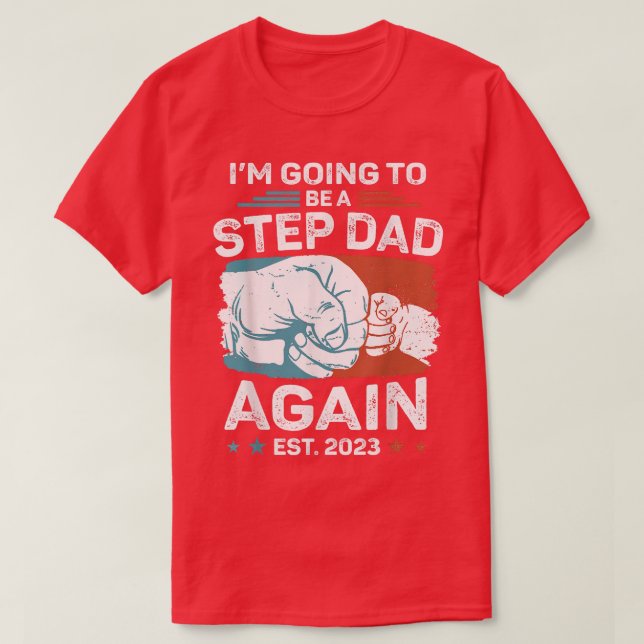 Manar befordrad till StepPappa igen Gravid Baby An T Shirt (Design framsida)