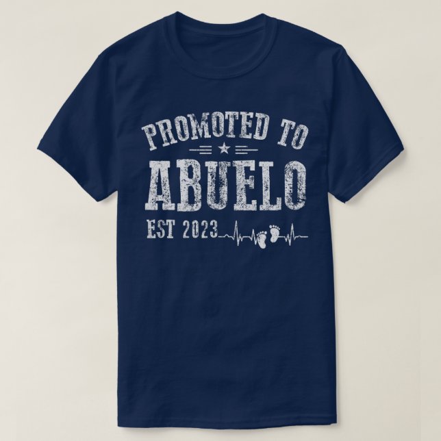 Manar befordrades till Abuelo Est 2023-Graviden T Shirt (Design framsida)