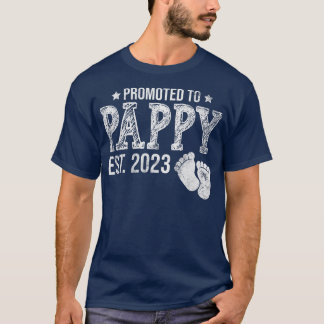 Manar befordrades till Graviden Pappy Est 2023 T Shirt
