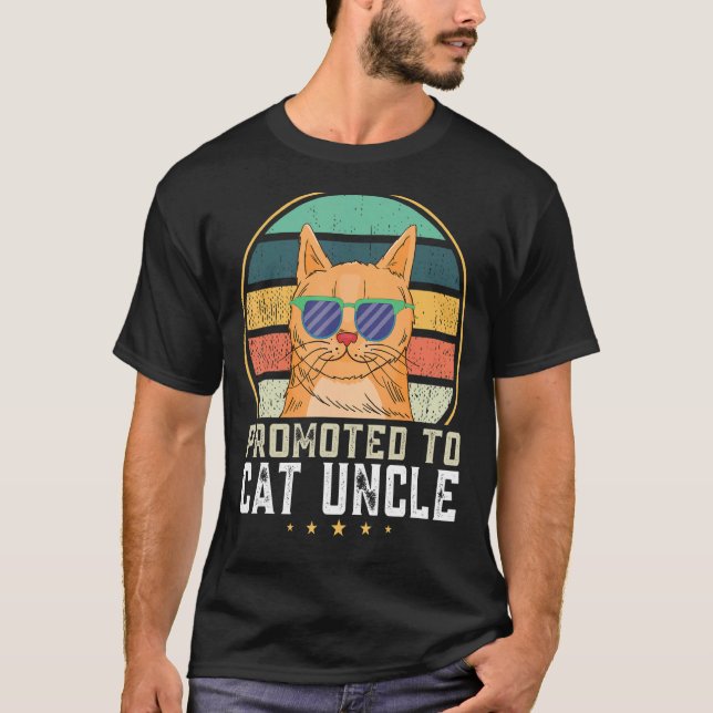 Manar befordrades till kattmorbror t shirt (Framsida)