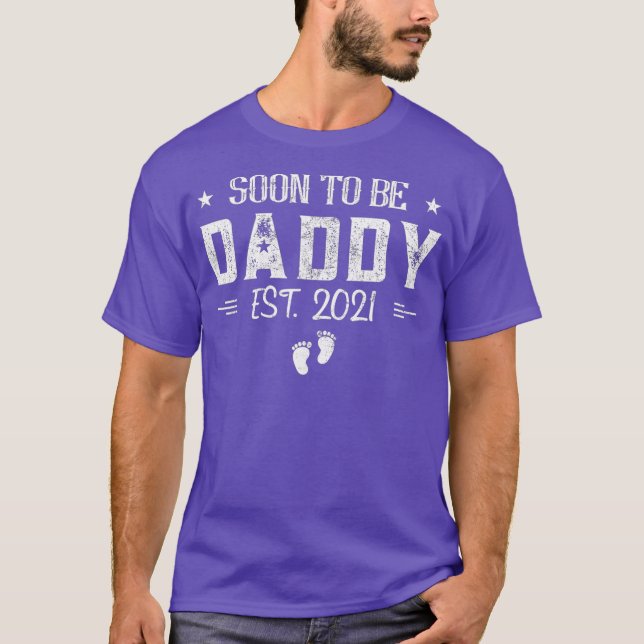 Manar befordrades till pappa 2021 snart till Pappa T Shirt (Framsida)