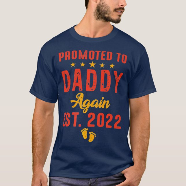 Manar befordrades till pappa igen 2022 Lustigt til T Shirt (Framsida)