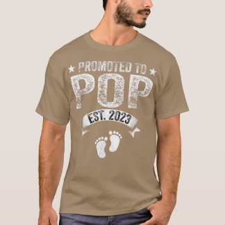 Manar befordrades till Pop Est 2023 Funny Grandfat T Shirt