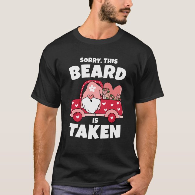 Manar Beklagar att Beard togs Valentines day Gnom T Shirt (Framsida)