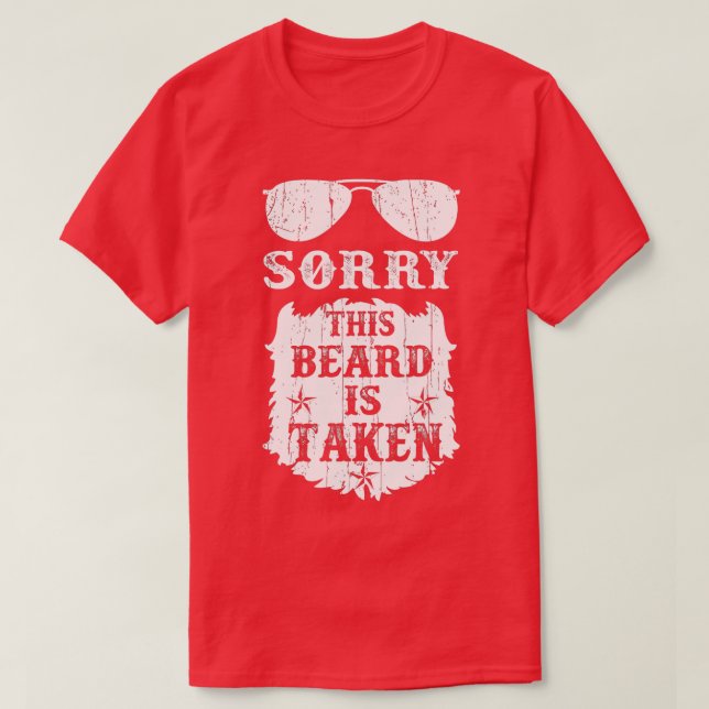 Manar beklagar att hans skägg är aken Funny Bearde T Shirt (Design framsida)