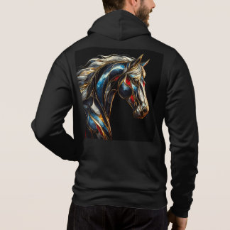 Manar Bella+Canvas Fullt-Zip - Abstrakt 18 Hoodie T Shirt