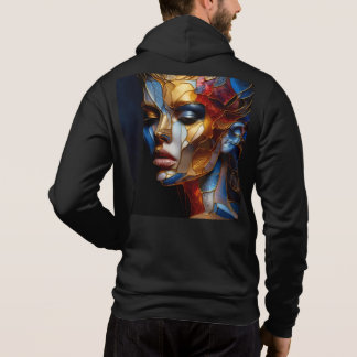 Manar Bella+Canvas Fullt-Zip - Abstrakt 31 Hoodie T Shirt