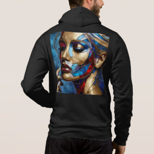 Manar Bella+Canvas Fullt-Zip - Abstrakt 44 Hoodie T Shirt