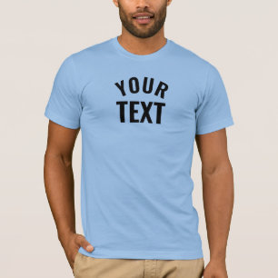 Manar Bella+Canvas Kortärmad Baby blue mall T Shirt