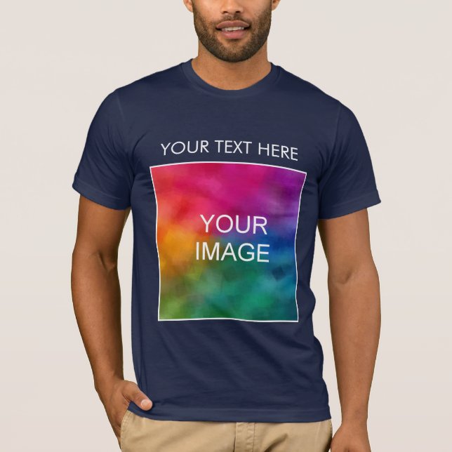 Manar Bella Canvas Logotyp Text för att lägga till T Shirt (Framsida)