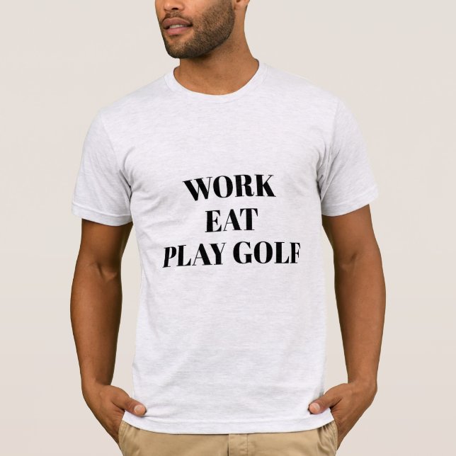 Manar Bella Canvas T-Shirt-Play Golf T-Shirt (Framsida)