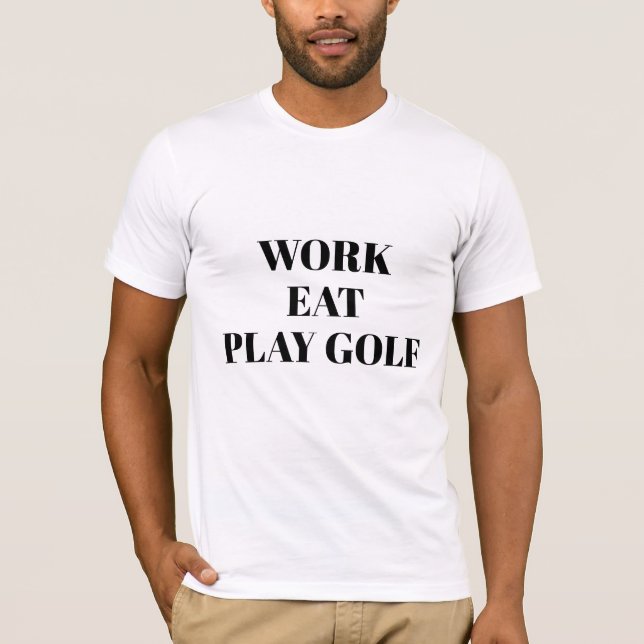 Manar Bella Canvas T-Shirt-Play Golf T-Shirt (Framsida)