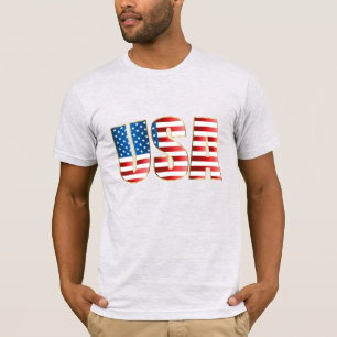 Manar Bella Canvas T-Shirt-USA flagga T-Shirt