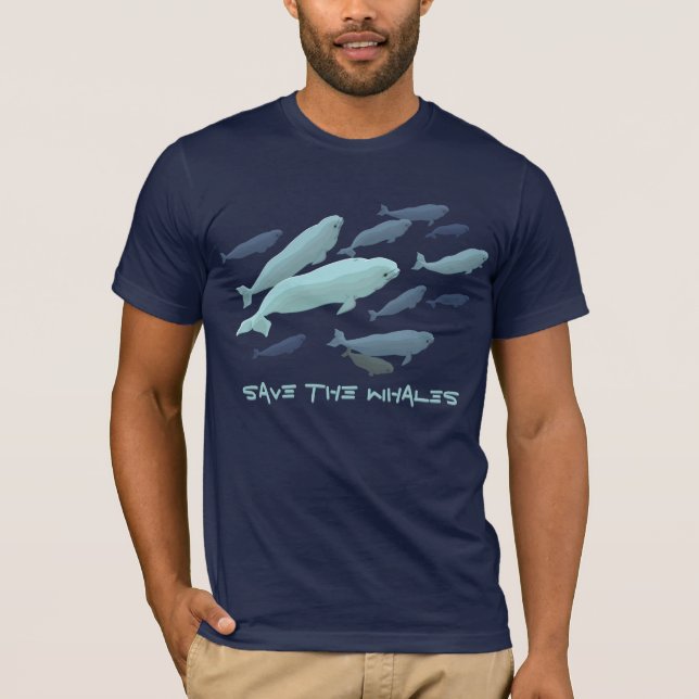 Manar Beluga Top Beluga Whale Shirts T Shirt (Framsida)