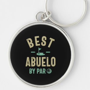 Manar Best Abuelo by Par Grandfather Rund Silverfärgad Nyckelring