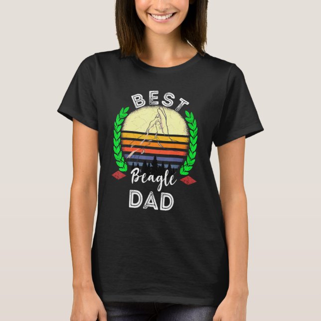 Manar Best Beagle Pappa Beagle Hund Beagle Owner T Shirt (Framsida)