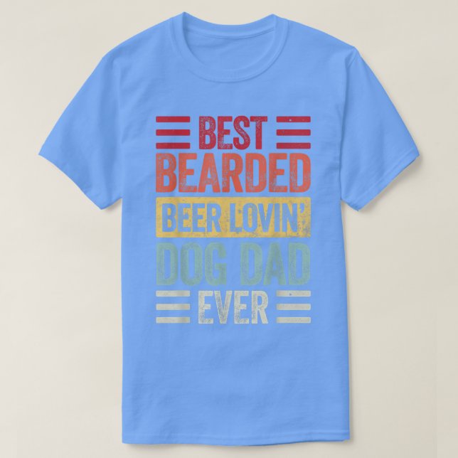 Manar Best Beared Beer Lovin Hund T-Shirt Hund L (Design framsida)