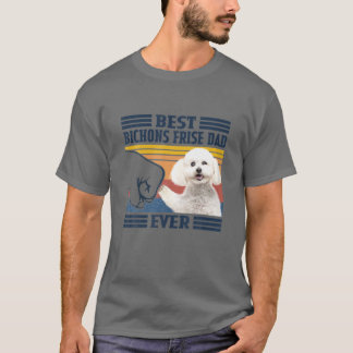 Manar Best Bichon Frise Pappa Alltid Vintage Far T Shirt