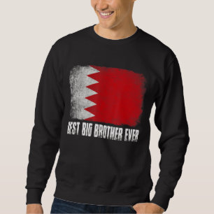 Manar Best Big Brother, någonsin Bahrain Flagga Pa Lång Ärmad Tröja