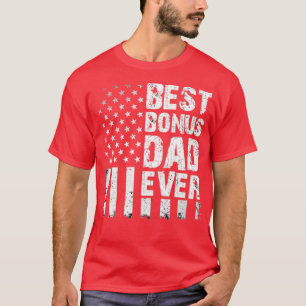 Manar Best Bonus Pappa Allamerikanska Flagga T Shirt