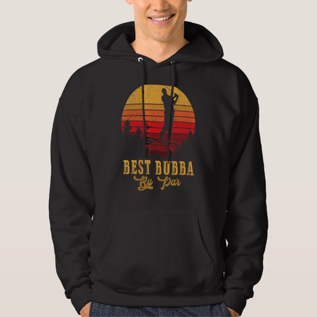 Manar Best Bubba by Par Fars dag Golf Golfing 4 Hoodie (Framsida)