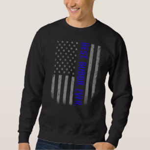 Manar Best Bubba.. USA:s Flagga för Far Lång Ärmad Tröja